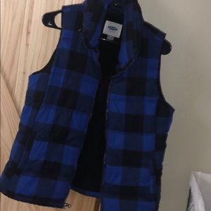 Old Nacy Buffalo Check Vest